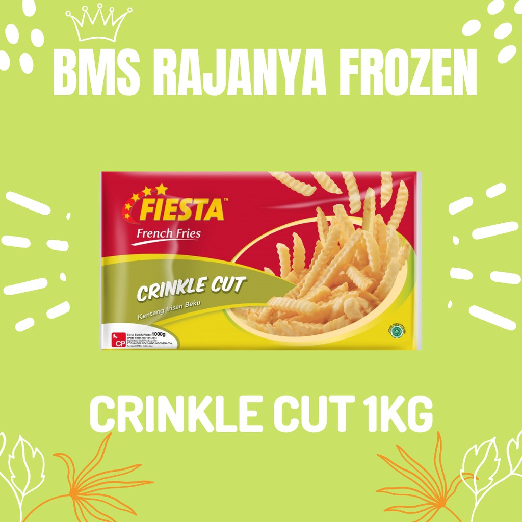 

KENTANG GORENG / FRENCH FRIES FIESTA CRINKLE CUT 1KG