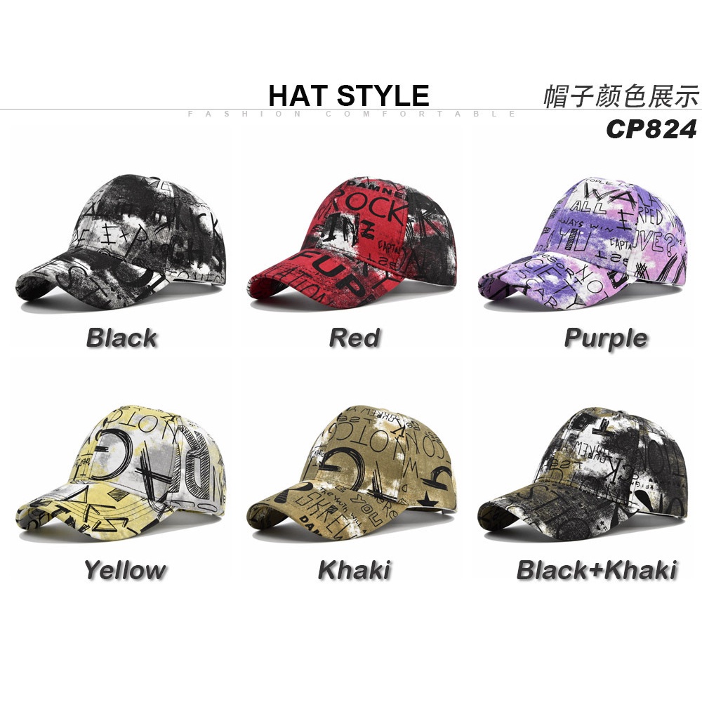 Topi Baseball 6 Warna Gaya Retro Vintage Untuk pria Dan wanita