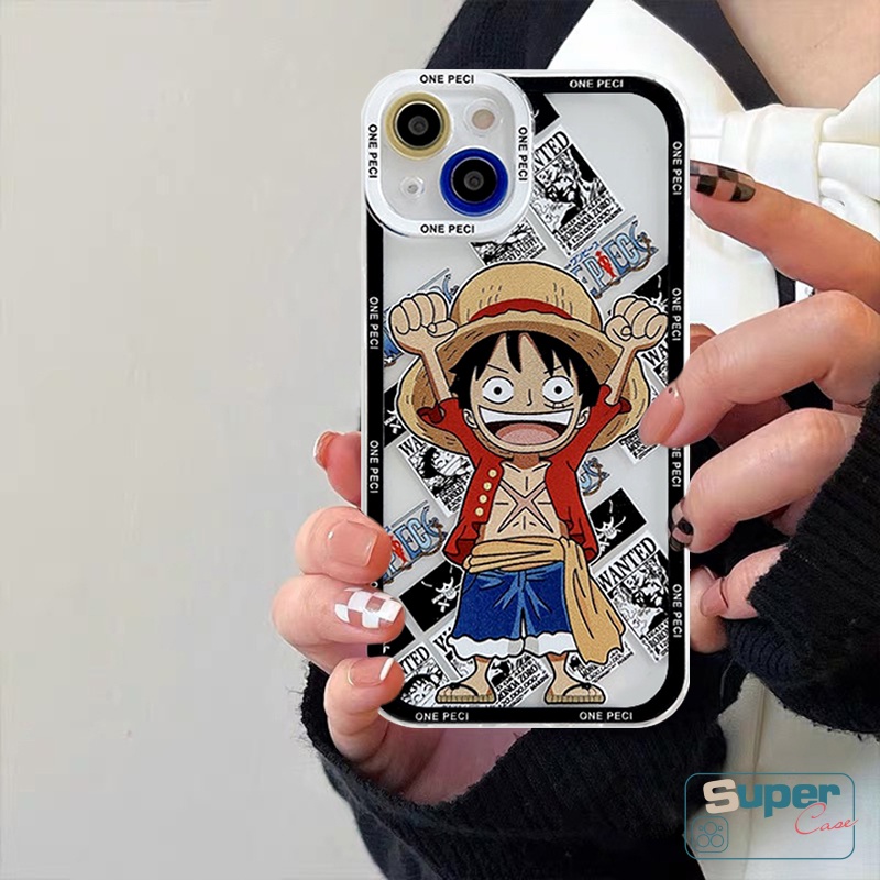 One Piece Case Vivo Y16 Y02s Y02 Y35 V25 E Y22 Y22s Y15s Y11 Y12 Y12i Y33S Y21 Y20 Y21S Y31 Y51 Y17 Y15 Y20s Y12s Y30 Y91 Y51A Y15A Y50 Y95 Y91C V21 V23 E Kartun Luffy Soft Cover