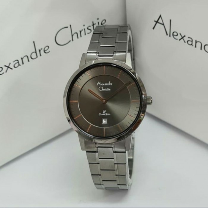 FASHION WANITA FASHION COUPLE JAM TANGAN ALEXANDRE CHRISTIE COUPLE PRIA WANITA 8639 HR1412