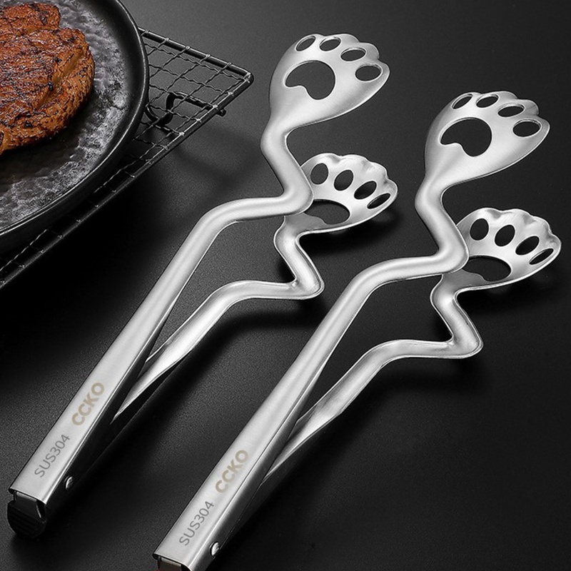 Btsg Klip Penjepit Makanan Bahan Stainless Steel Untuk BBQ / Dapur