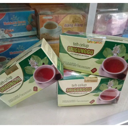 TEH HERBAL SRIGUNGGU ASLI TAZAKKA. MENYEMBUHKAN BATUK &amp; SEBAGAI GURAH ALAMI, MELEGAKAN TENGGOROKAN HALAL BPOM