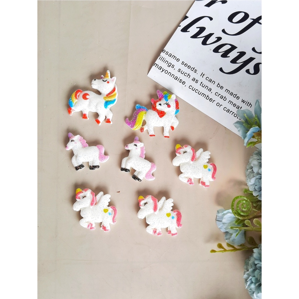 RESIN CLAY TEMPEL MIX MOTIF DAN WARNA MANIK PAREL CINCIN | BAHAN CRAFT CLAY GELANG BROS KALUNG STRAP MASK MASKER PAREL MANIK CRAFT KERAJINAN LUMAJANG FASHION-unicorn terbang 1 bj