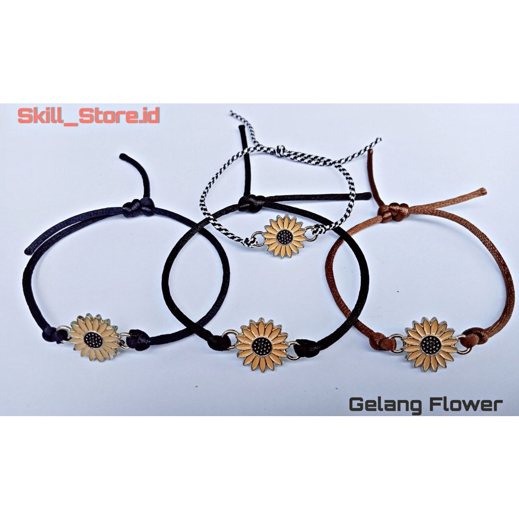 Gelang Matahari (Tali Satin)/Gelang Persahabatan/Gelang Flower