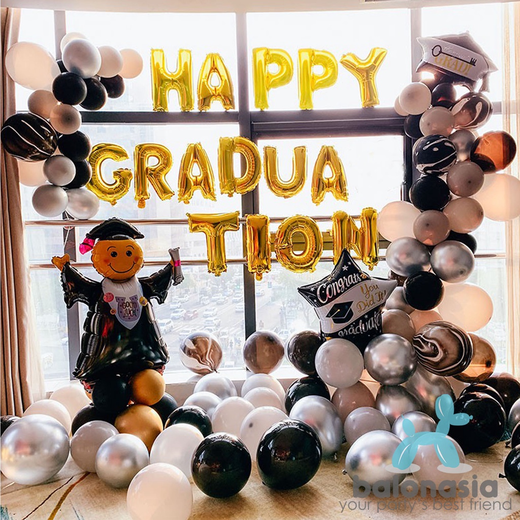 Jual Dekorasi tema wisuda sekolah / graduation | Shopee Indonesia