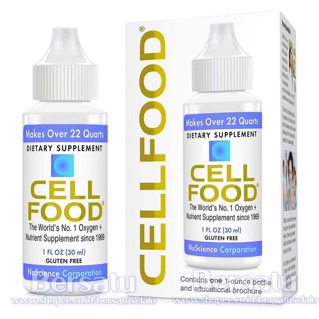 CELLFOOD by Nuscience Cell food Liquid Concentrate Oxygen + Nutrient Supplement - Supports Immune System, Energy, Endurance, Hydration &amp; Overall Health - Gluten Free, Non-GMO