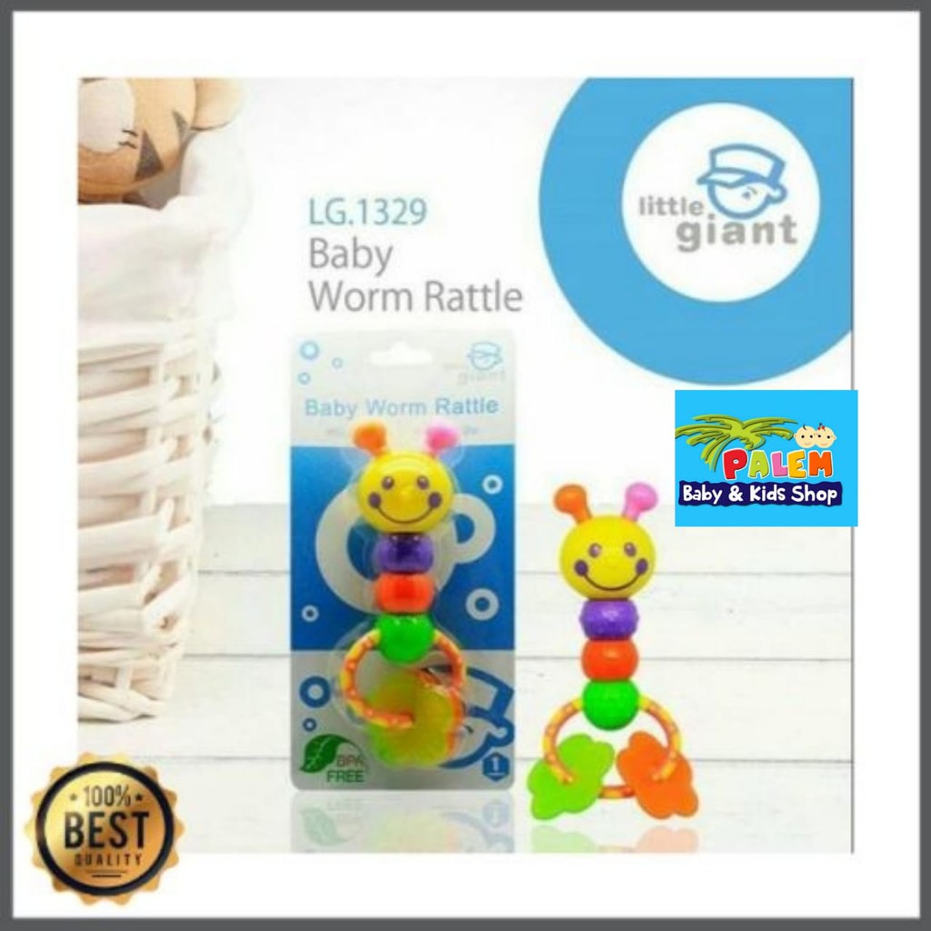 LITTLE GIANT Baby Worm Rattle LG.1329/ MAINAN BAYI