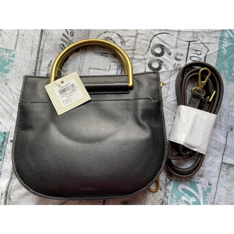 SOLD NEW Fossil Nikki SM Crossbody Black / Top Handle / Tas Wanita