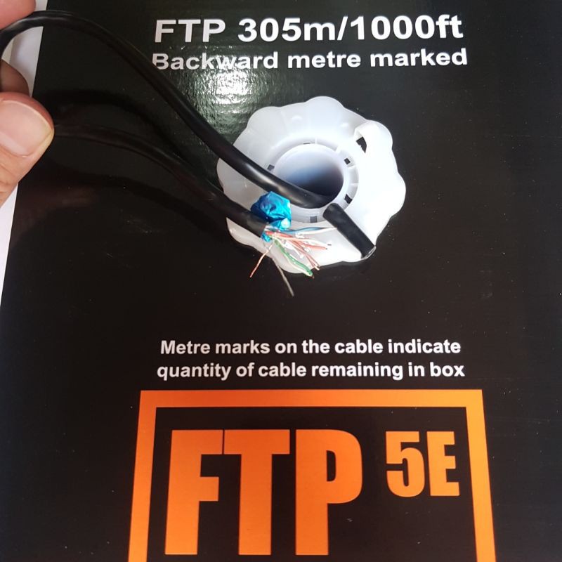 KABEL LAN FTP STP ZIMMLINK CAT 5E CCA ID SINGLE JACKET 305M