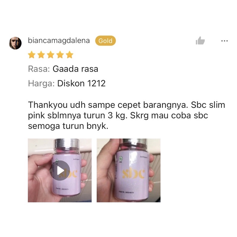 SBC BOOSTER (SLIMMING/DIET CAPSULE PELANGSING HERBAL) BPOM