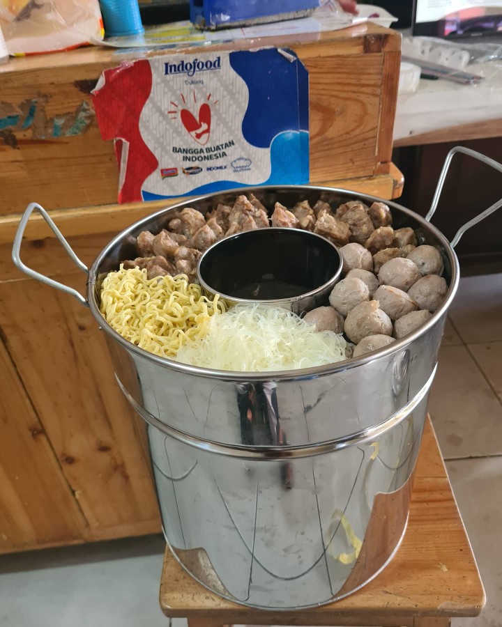 Dandang Baso Stenless Uk28-30-32 Cm ( Tebal 0.4 Ml )