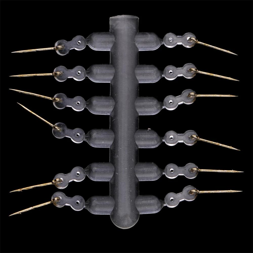 Spike Umpan Agustina 12Pcs/Set Alat Pancing Ikan Gurame Dengan Karet Bening Corn Boilies Pin Ronnie Hair Rig