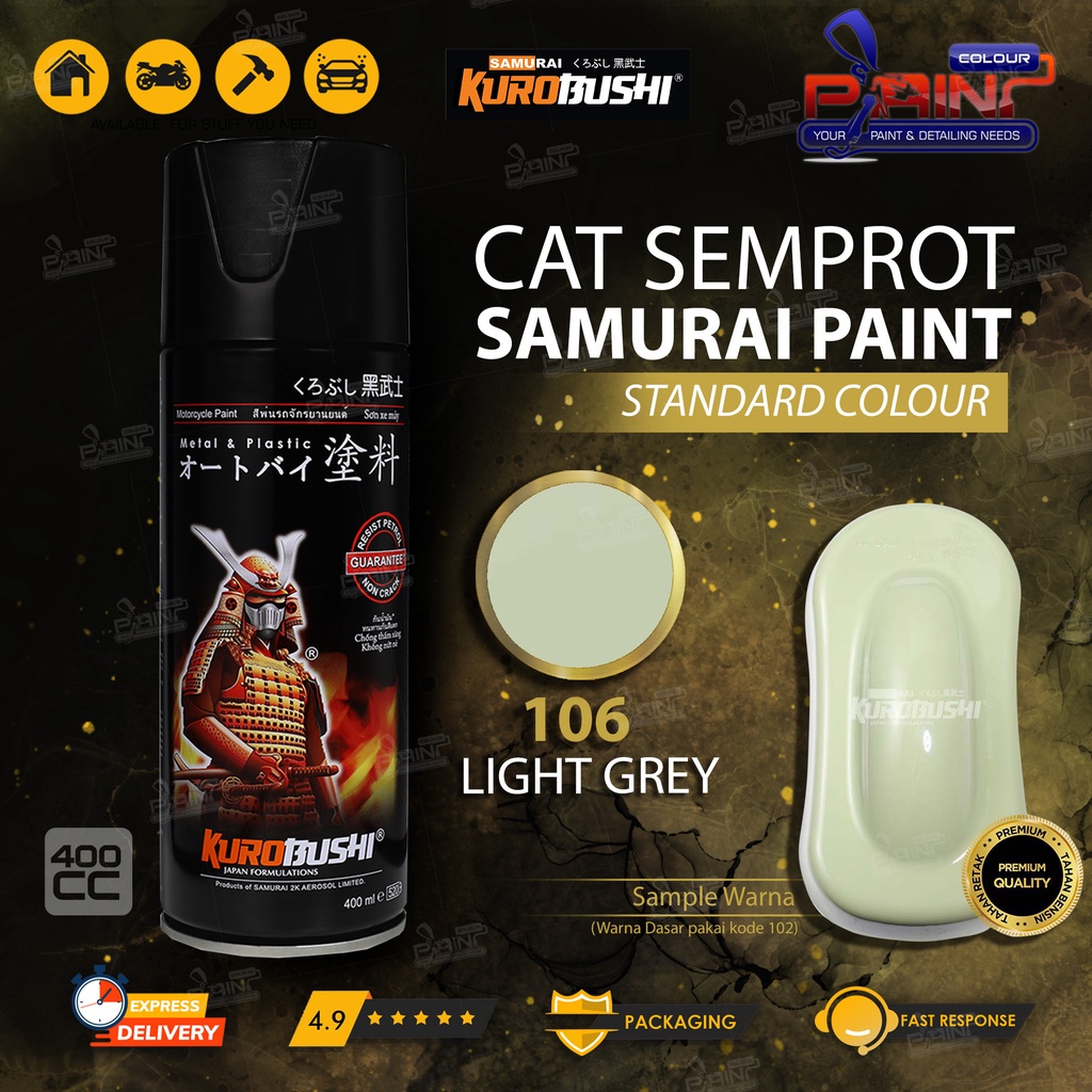 Samurai Paint 106 Light Grey Cat Semprot