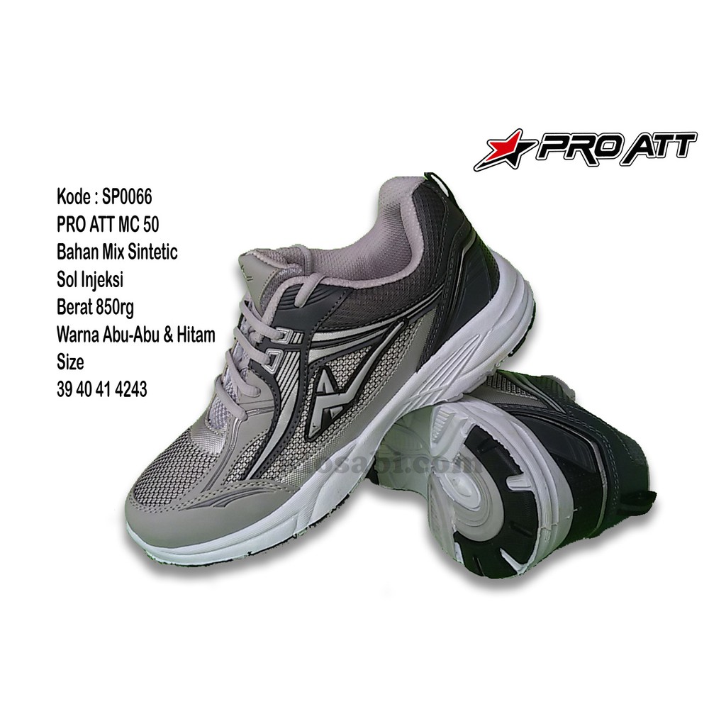 Sepatu Olahraga Pria Pro ATT MC 50 Abu