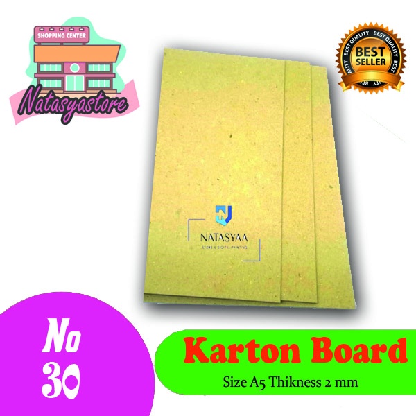 

Ukuran A5 KARTON BOARD / HARD COVER No.30 (2mm) Ukuran 148x210mm