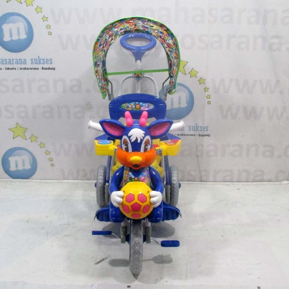 Rare Item> Royal RY8588C Dobel Musik BabyBall & Interaktif 2 in One Sepeda Roda Tiga & Ayunan .. Te