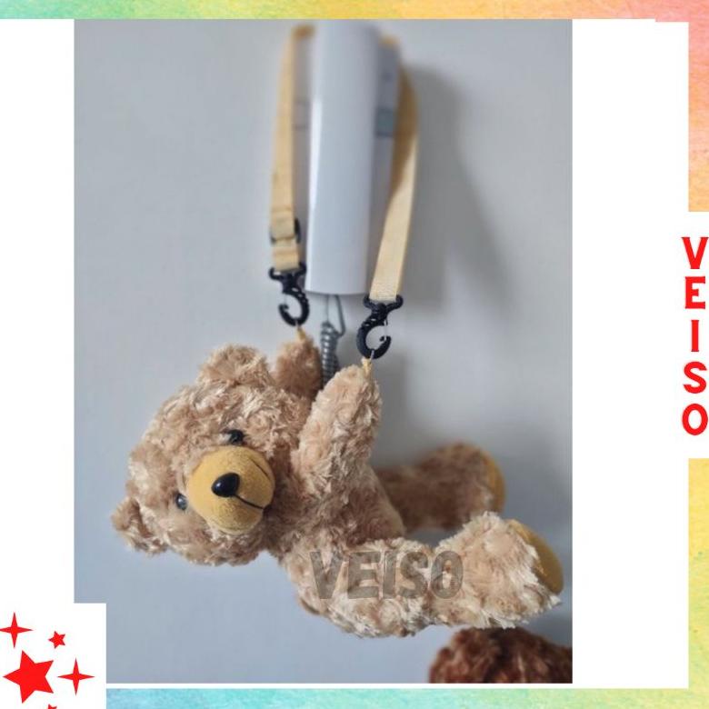 Veiso Jkt_Tas Selempang Beruang Merangkul / Tas Boneka Teddy Bear / Tas Bulu / Tas Selempang Mini / 