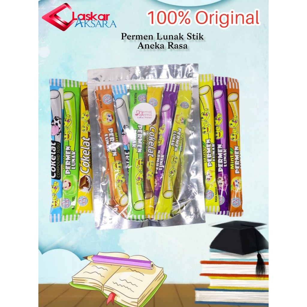 

Permen Lunak Stik Aneka Rasa // Premium