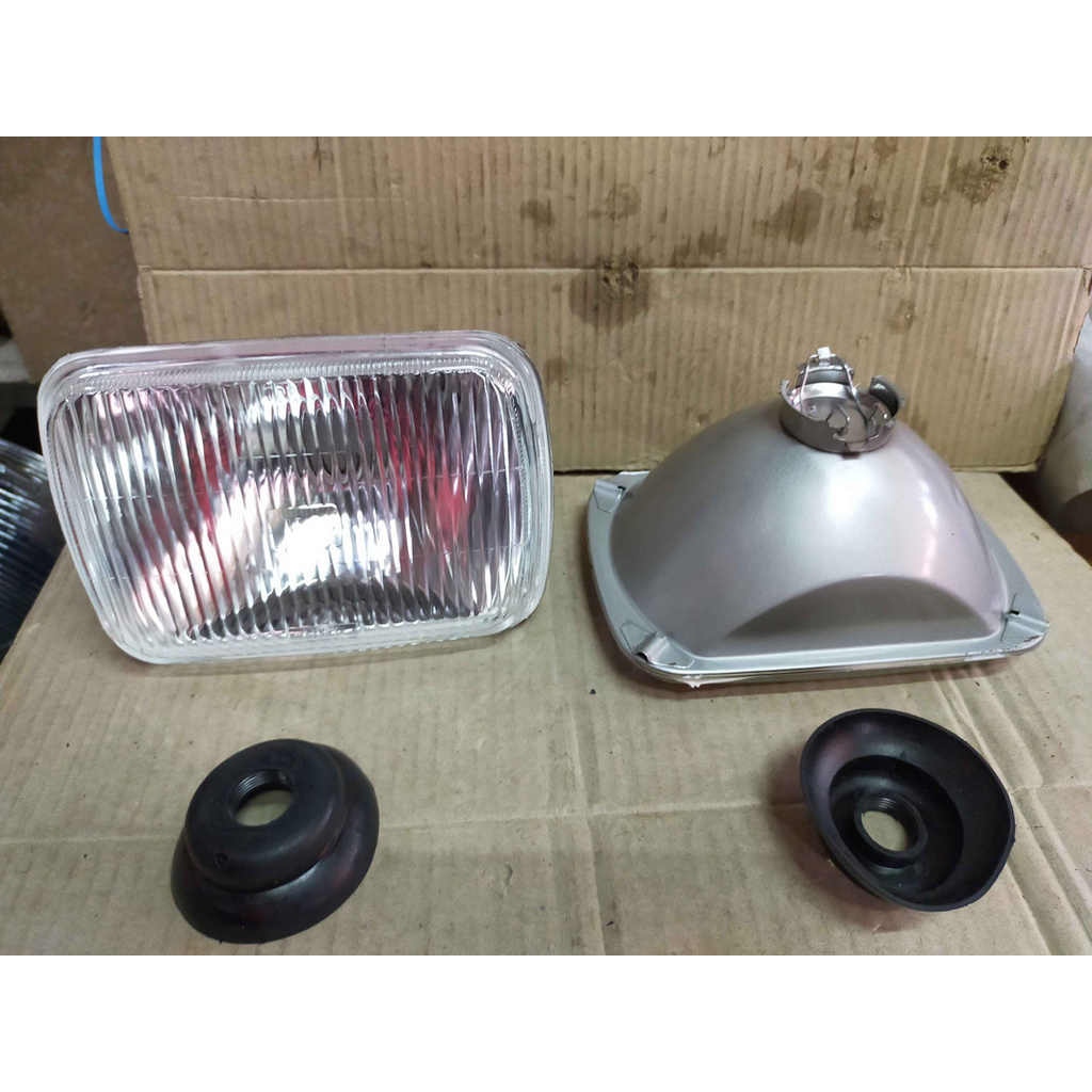 Lampu Headlamp Halogen Kotak H4 7 Inch Inci Suzuki Katana Jimny AM