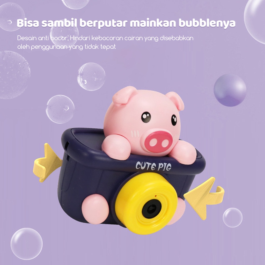 BLINGO Mainan Bayi Bubble Elektrik Kamera Bubble Lampu Dan Musik Mainan Anak