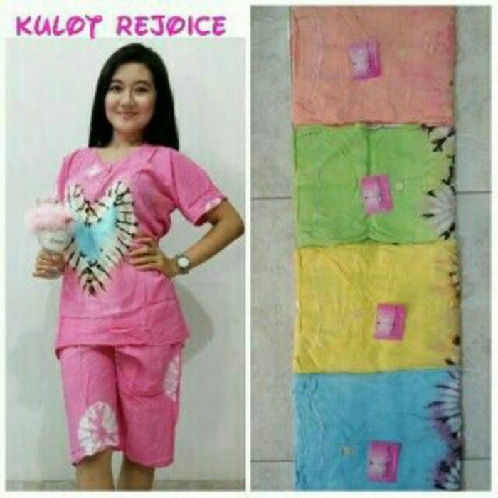 Stelan Baju Tidur Celana Pendek Kulot / Piyama Batik Pekalongan