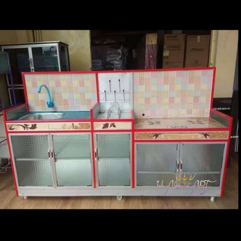 Wastafel Meja Kompor Lemari Pintu 5 Bahan Alumunium