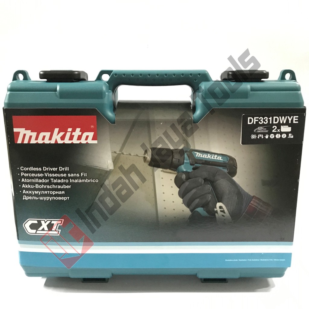 Mesin Bor Besi Cordless MAKITA DF333 DWYE 2 Baterai - DF 331 Drill