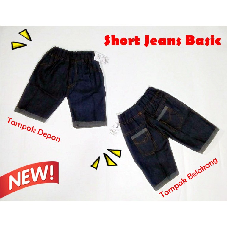 Celana Pendek Anak Short Pants Jeans Basic