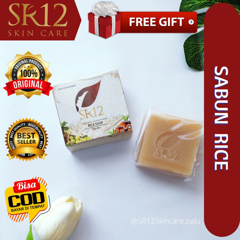 Sr12 Palu / Sabun Beras Sr12 / Solusi Untuk Kulit Wajah Berjerawat dan Berminyak / Sabun Pemutih Waj