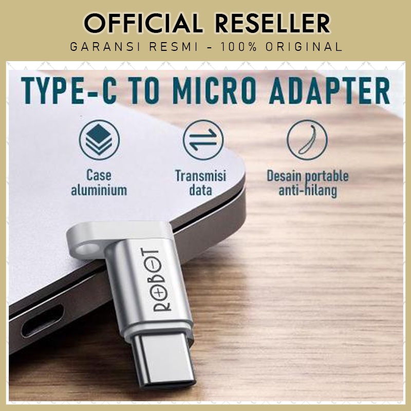 Robot RT-OTG02 USB-C Type-C to Micro USB Small &amp; Portable OTG Adapter