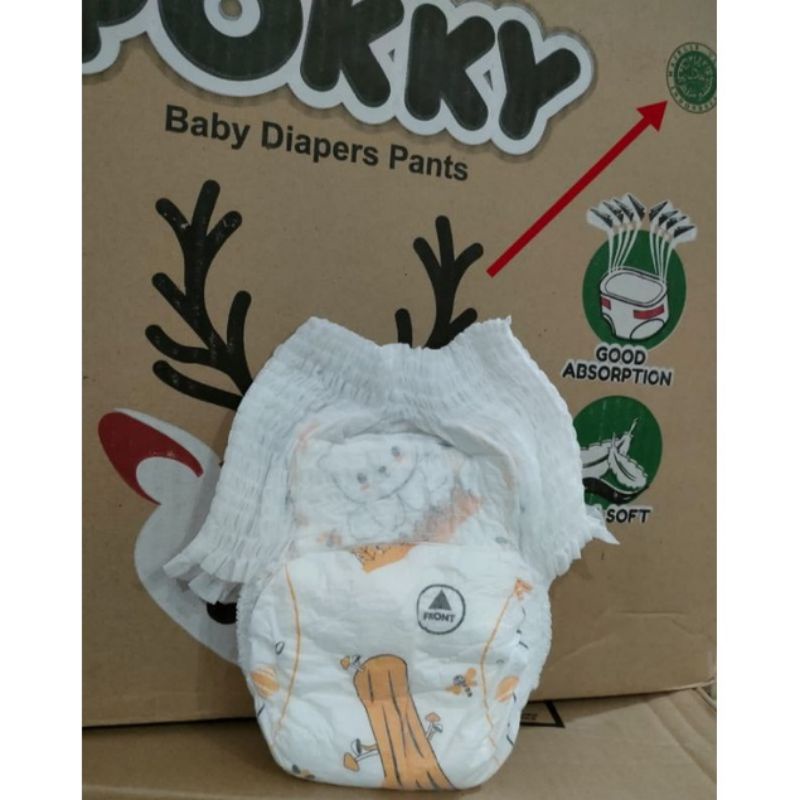 popok non kemasan tipe celana POKKY/sweety size XXL isi 20