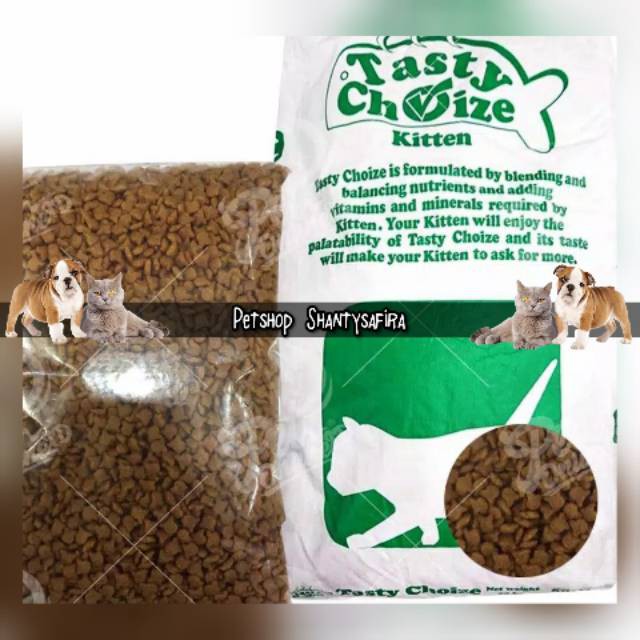 MAKANAN KUCING TASTY CHOIZE KITTEN 20 KG CAT FOOD 20KG