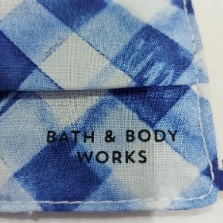 ON SALE!❤BATH &amp; BODY WORKS REUSABLE FACE MASK MASKER BLUE GINGHAM KAIN 3 LAPIS MASKER KAIN KOTAK-KOTAK BIRU PUTIH