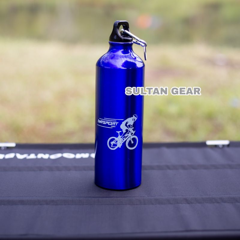 Botol Minum Aluminium 750ml Karabiner / kantong air / Botol air minum 750ml