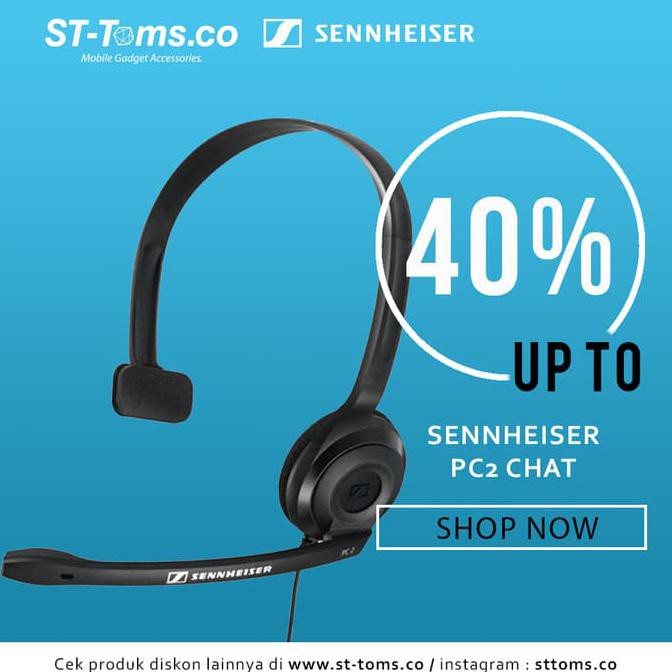 sennheiser pc 2 chat mono analog headset for pc