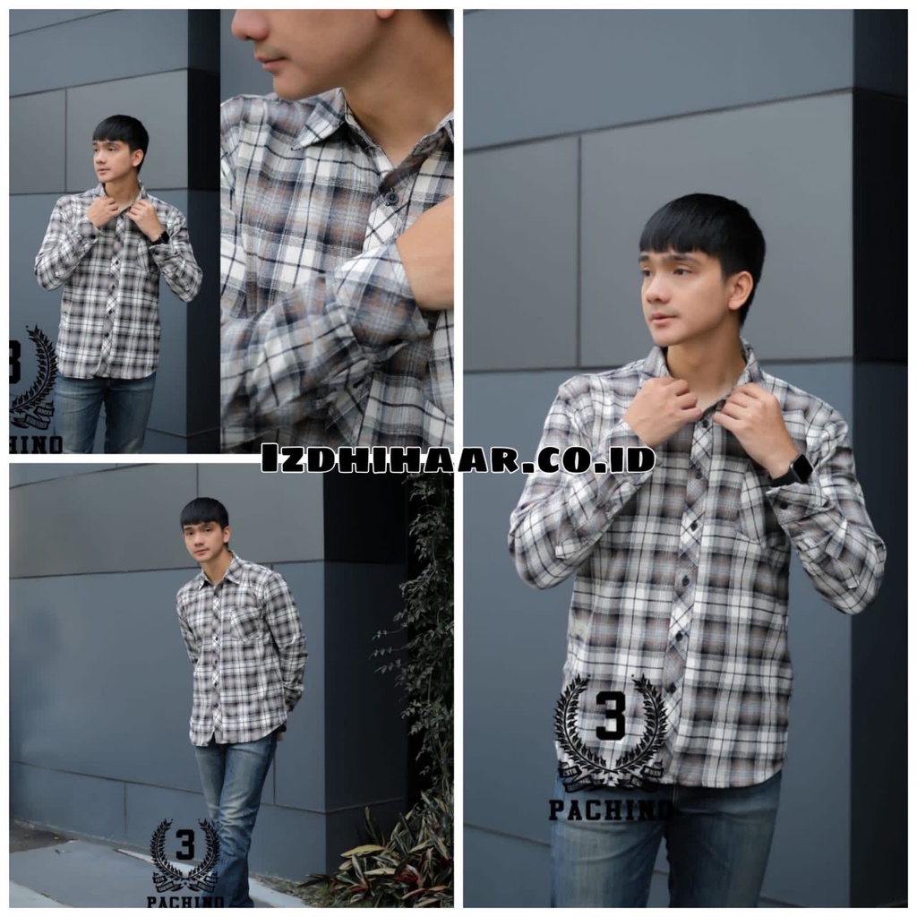 Kemeja Flanel Pria Lengan Panjang  / Kemeja FlaneL Motif Kotak - Kotak / Kemeja Kerja Kantor Formal / Kemeja Kasual Kemeja Pria Terlaris