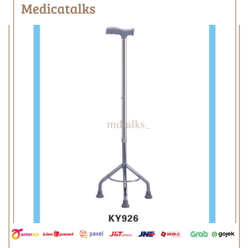 Tongkat Kaki 3 murah - Alat bantu jalan tongkat kaki tiga/ tongkat orangtua