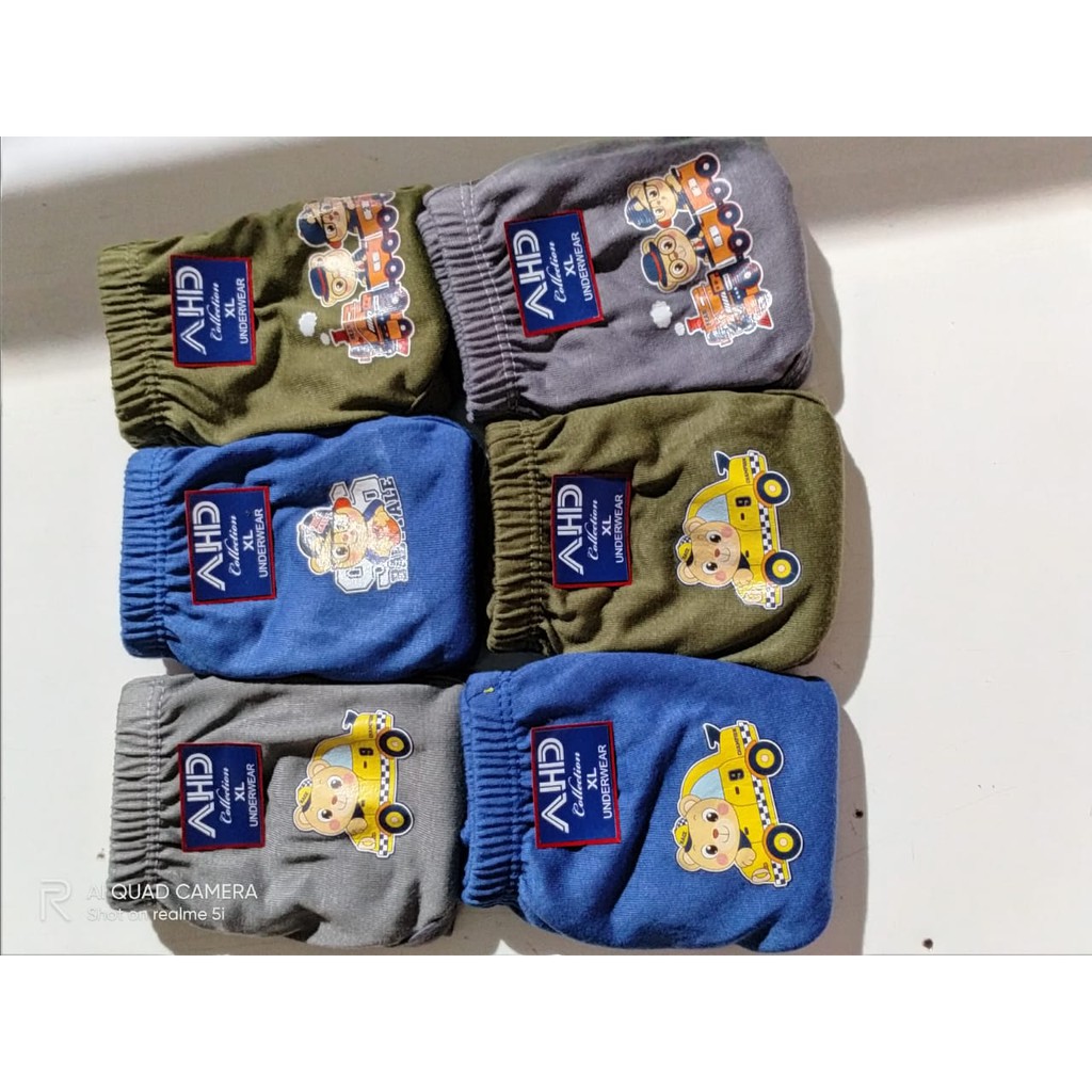 3 pcs Celana Dalam Anak Laki-laki AHD / CD anak Laki / Sempak Anak Laki Murah Berkualitas