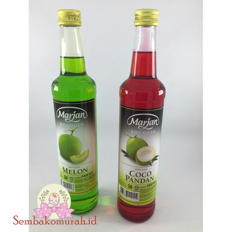 

❤ SEMBAKO MURAH ❤ Syrup Marjan boundon Cocopandan/Melon 460Ml , squash 450ml