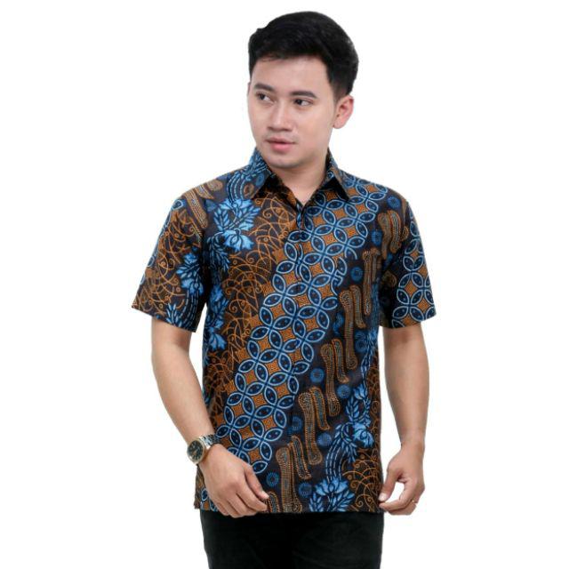 Maura Couple - Sania Ruffle Batik Couple Ori Ndoro Jowi DNT Garansi Termurah Shopee-HEM Seno biru