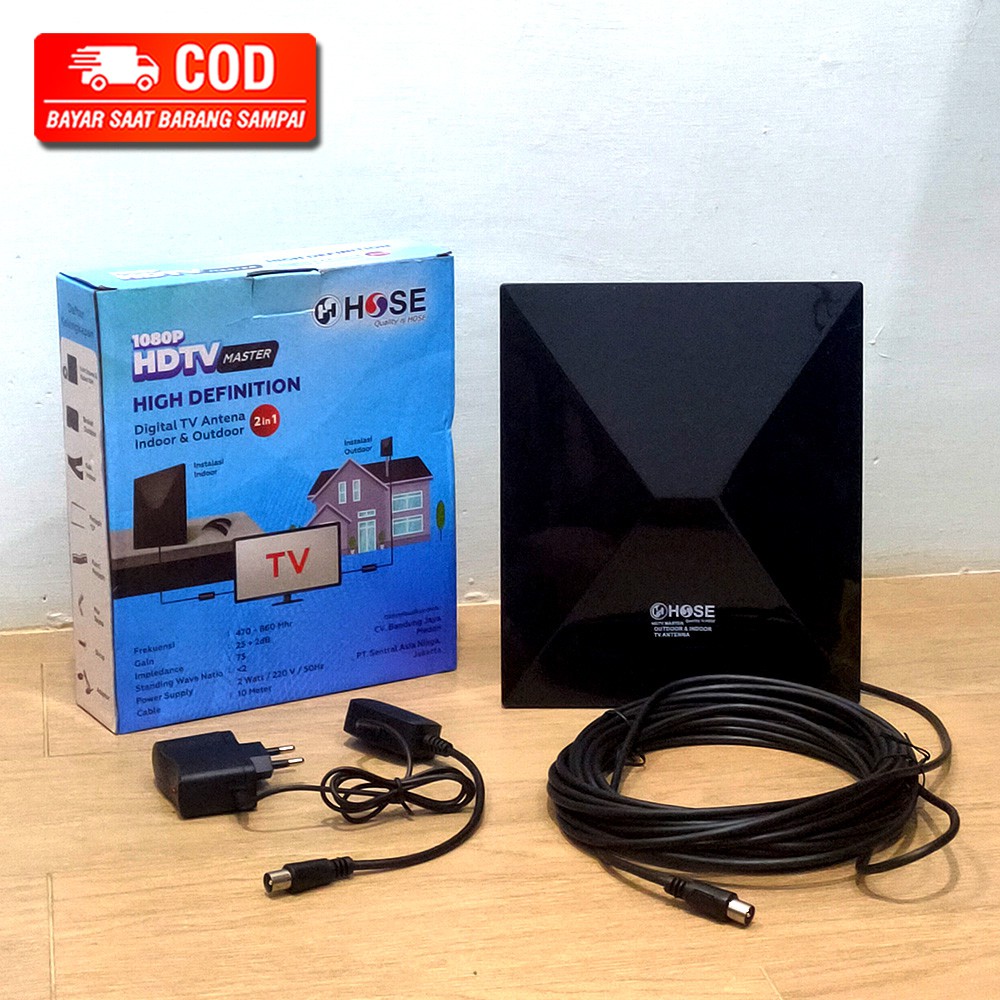 ANTENA TV DIGITAL LUAR DALAM INDOOR OUTDOOR HOSE KABEL 10 METER