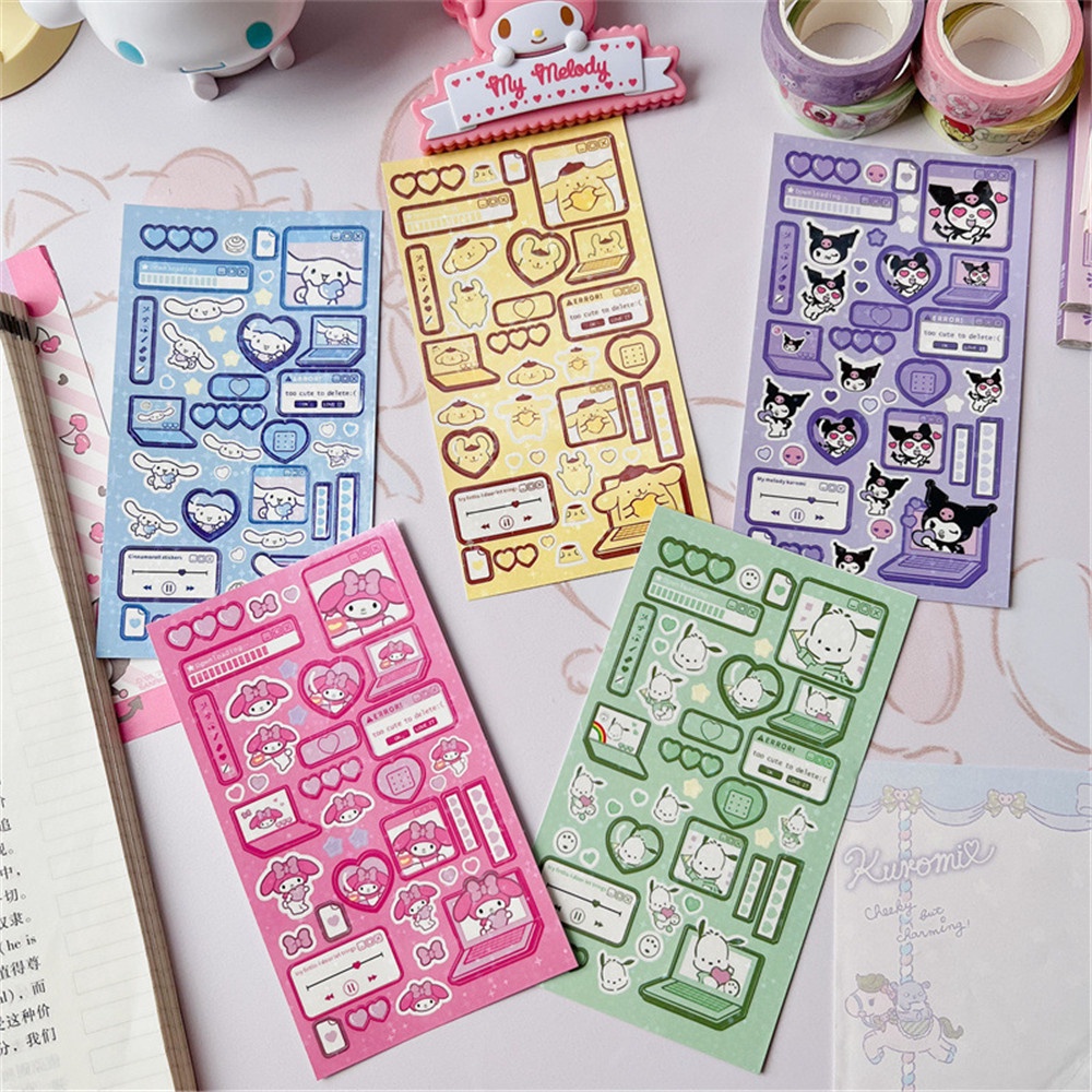 1 Lembar Stiker Motif Kartun Kuromi Untuk Dekorasi Case Handphonediary DIY