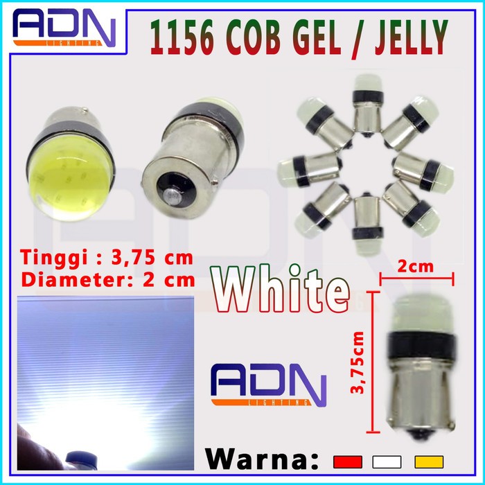 Lampu Led 1156 COB GEL JELLY Sein Rem Mundur Bayonet SUPERBRIGHT ADN