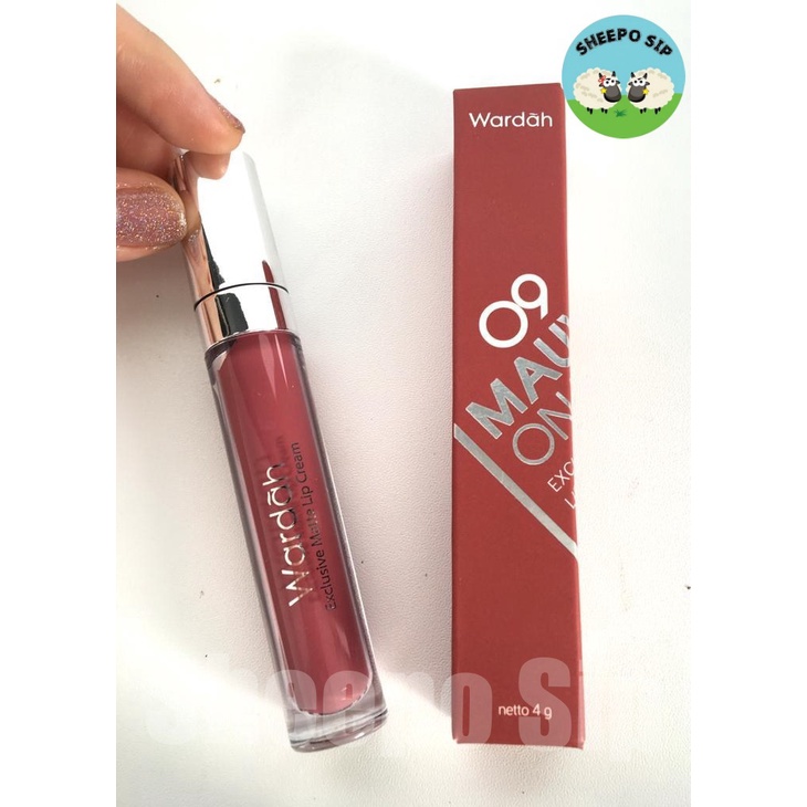 WARDAH EXCLUSIVE MATTE LIP CREAM NO 09 MAUVE ON - WARDAH LIP MATTE ORIGINAL