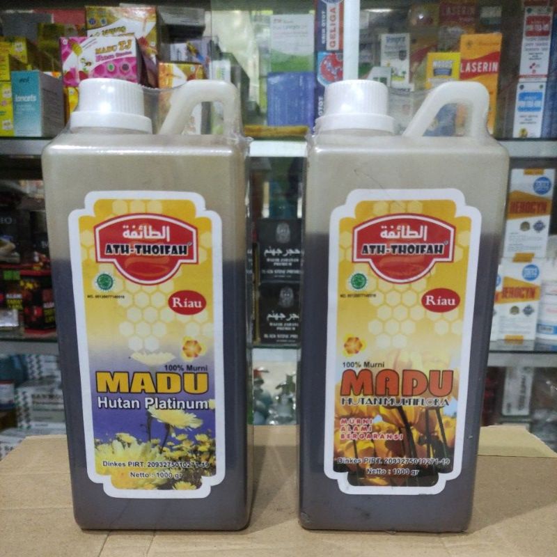 

0Madu Hutan Platinum dan multiflora Ath Thoifah - Madu Hutan Murni 1000 gram
