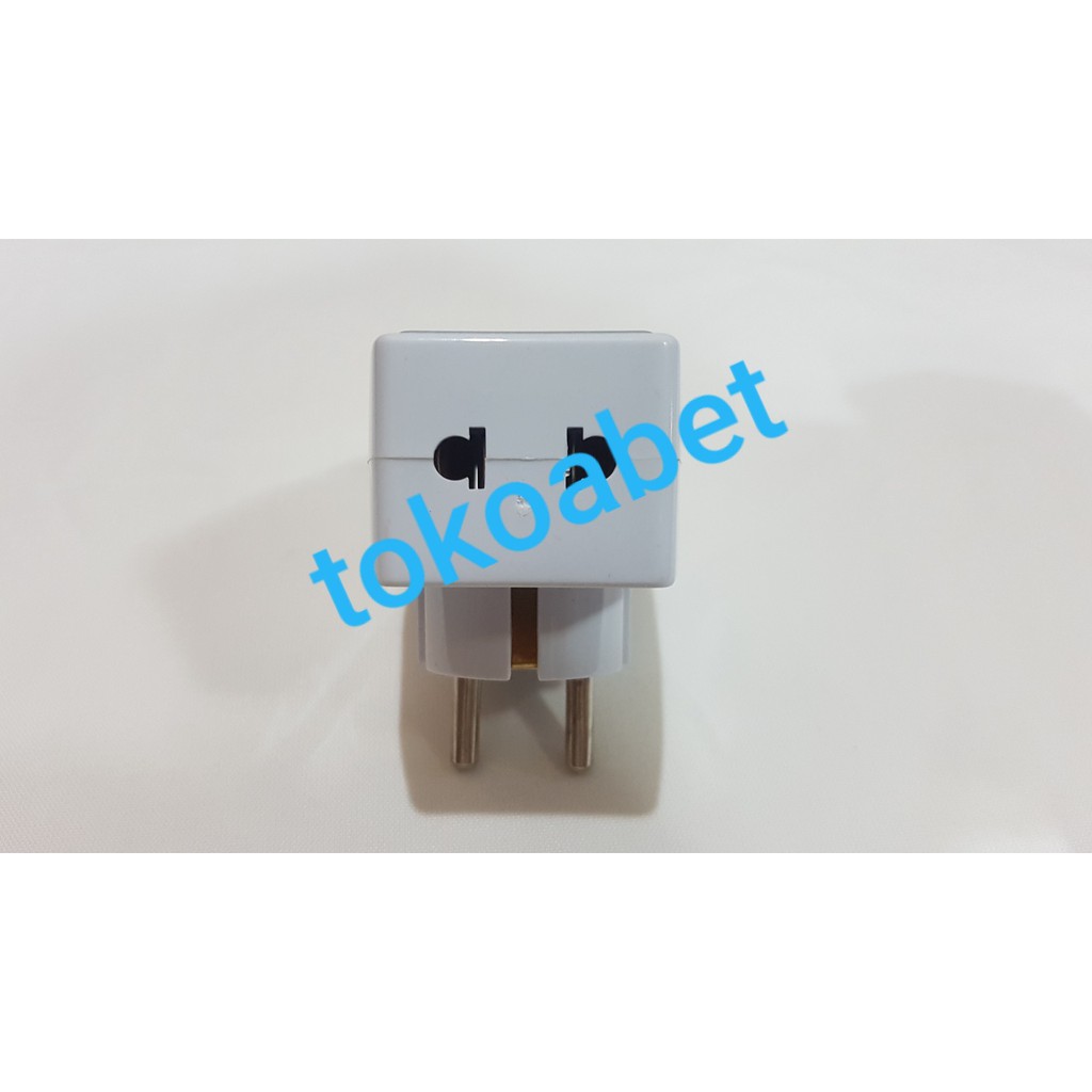 Konektor mesin ayunan POLAR, Colokan kaki 3, steker serbaguna cabang 3, stecker with fuse MITSUI