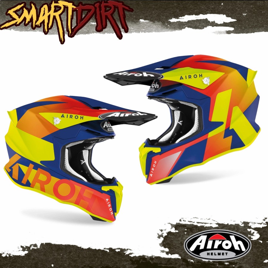 HELM AIROH TWIST 2.0 2022 AZZURE MATT LIFT HELM CROSS AIROH TWIST 2022