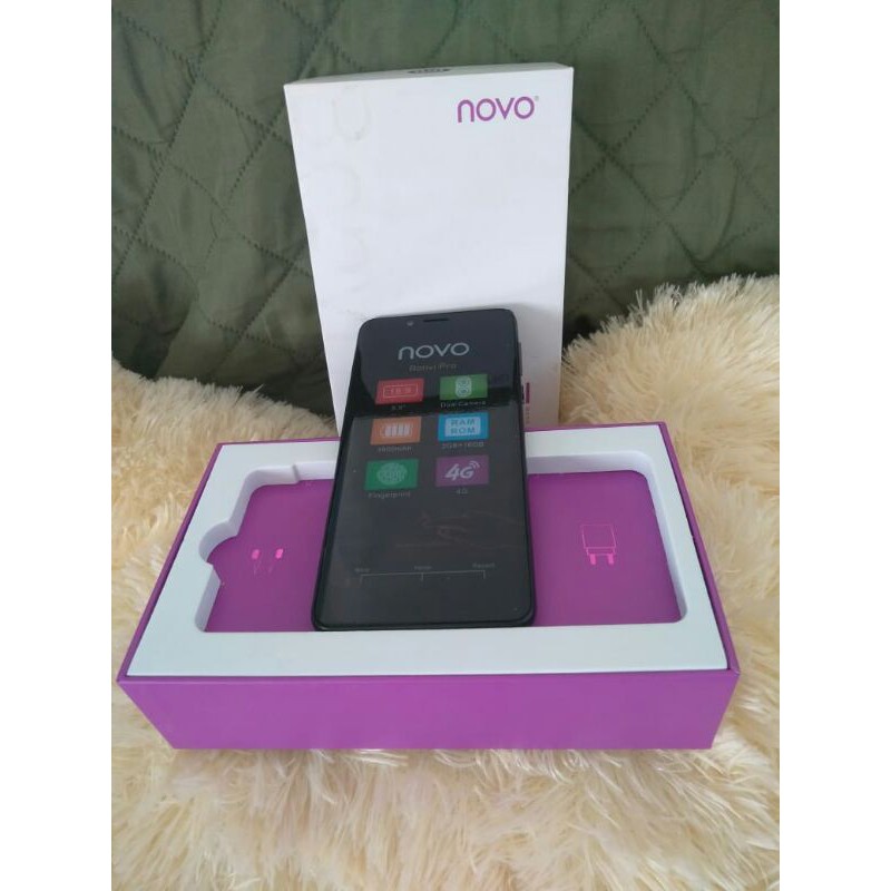 HANDPHONE NOVO BONVI PRO BLACK BARU BERSEGEL