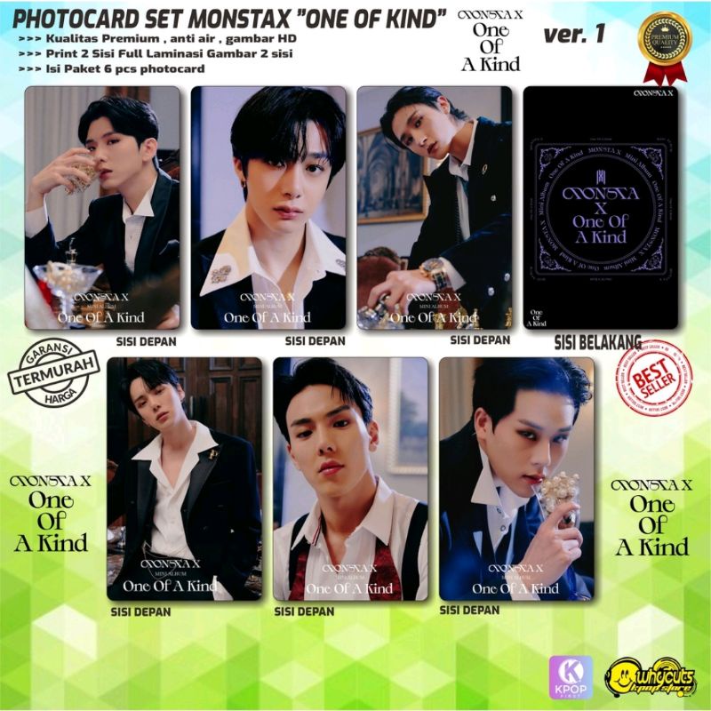 PHOTOCARD SET KPOP PREMIUM MONSTA X // ONE OF KIND