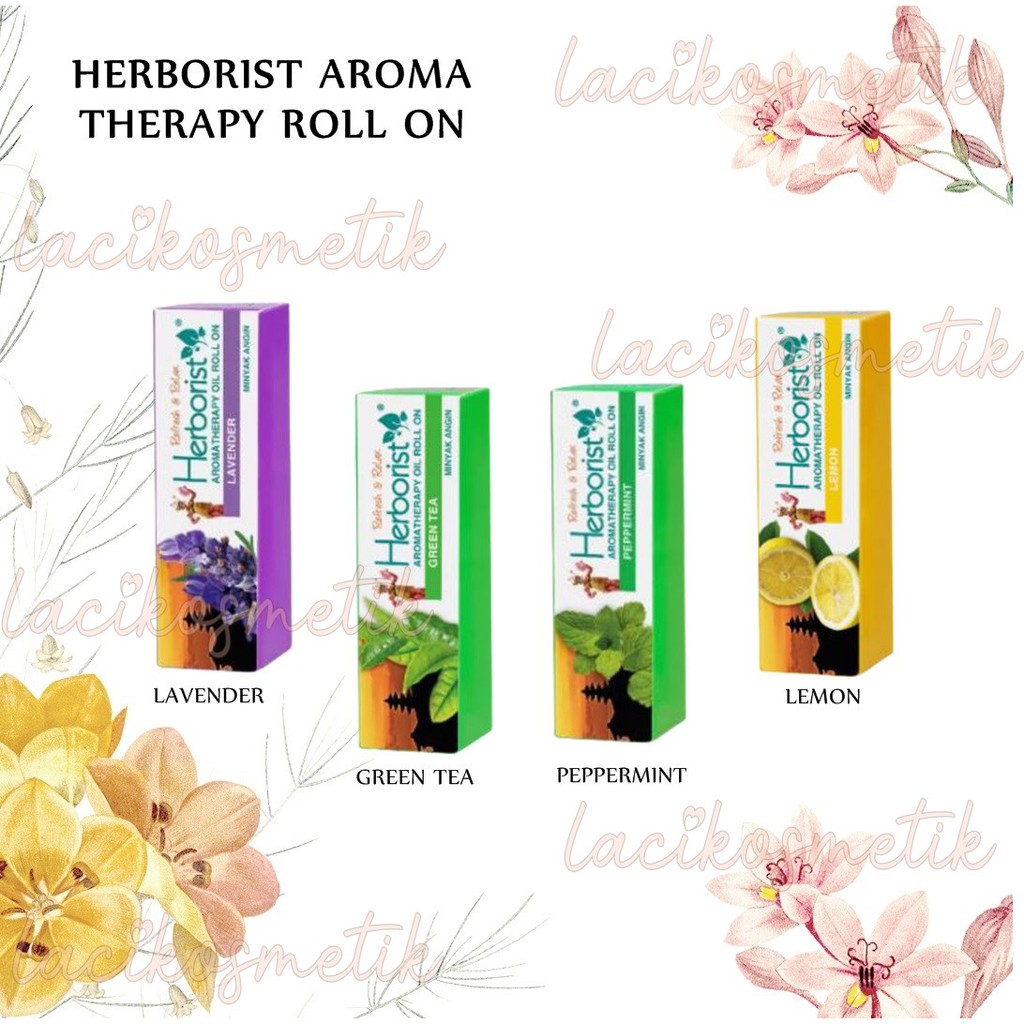 ✨LACIKOSME✨ HERBORIST AROMA TERAPI ROLL ON - MINYAK ANGIN BPOM ORIGINAL